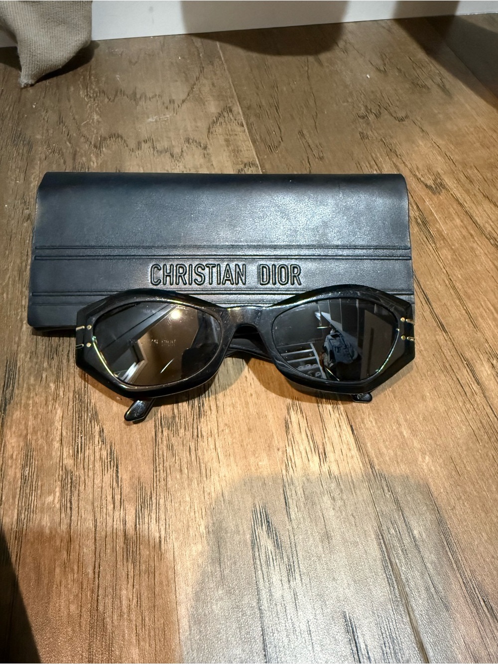 Christian Dior Black Sunglasses with Case